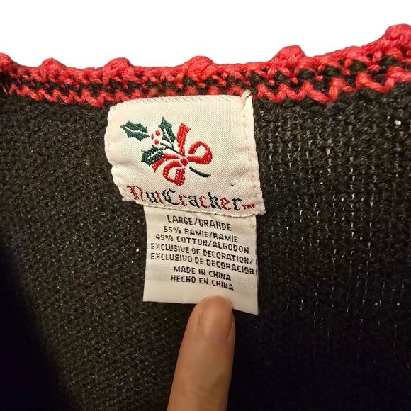 Vintage Nutcracker Noel snowman snowflake sweater vest - Picture 5 of 5